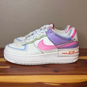 Nike Women's Air Force 1 Shadow Pale Ivory Digital Pink CU3012-164 Size 7.5